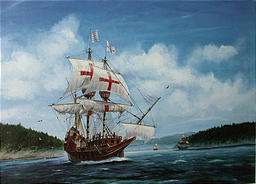 Sir Francis Drake's ship The Golden Hind