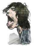 Mick Jagger caricature by Kerry Waghorn